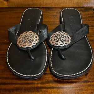 Brighton Alice Black Color, Leather
Flip Flop Thong Sandals Shoes Womens 6.5